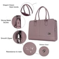 thumbnail image 3 of Mosiso Women Laptop Tote Bag (Up to 15.6 Inch) Premium PU Leather Large with 3 Layer Compartments Business Work Travel Gyms Shoulder Bag Briefcase Handbag, 3 of 6