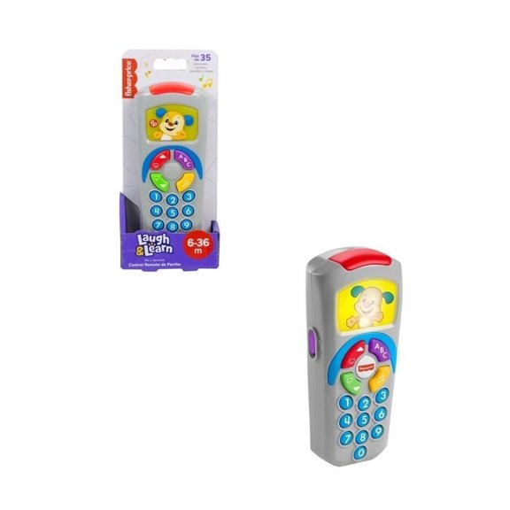 Juguete para Bebés Fisher-Price Ríe y Aprende Control Remoto De Perrito