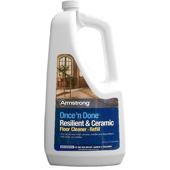 Armstrong Once'n Done Resilient & Ceramic Floor Cleaner Refill - Concentrate - 64oz