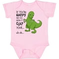 thumbnail image 3 of Inktastic T-Rex Can't Clap Boys or Girls Baby Bodysuit, 3 of 5