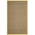 thumbnail image 3 of SAFAVIEH Natural Fiber Arbor Bordered Area Rug, Natural/Gold, 6' x 9' - Coastal Design, Natural & Gold, Seagrass, Ideal for Entryway, Kitchen, Living Room, Office, 3 of 12