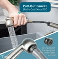 thumbnail image 4 of Tehila Wall Mounted Gray Utility Sink with Stainless Finish Pull-out Faucet, 4 of 9