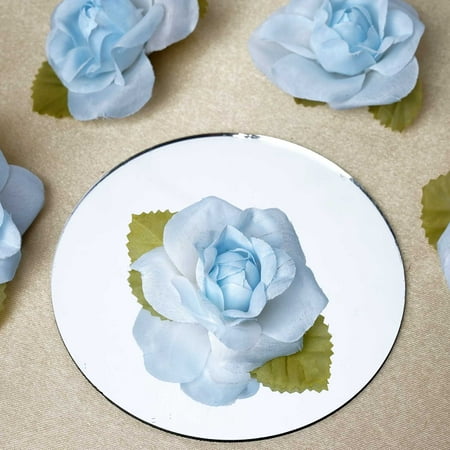 Open Rose Favor - BalsaCircle 12 Open Roses Heads Craft Flowers - Mini Flowers for DIY Wedding Party Favors Decorations Supplies