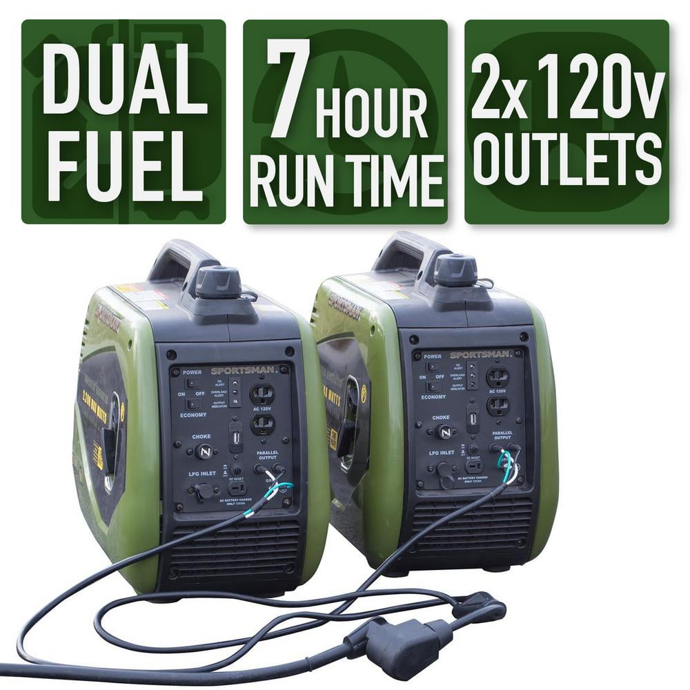 Sportsman 4400 Watt Dual Fuel Portable Inverter Generator Kit with 30