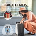 thumbnail image 5 of JAGASY Music Funeral Urn for Memorial - Keepsake Cremation Urns Blue for Adult Male - Small Decorative Urn for Ashes for Female - Little Blue Urns for Loved Ones Burial - 3 Inch, 5 of 7