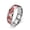 8MM Steel Red Spider, variant on Titanium Steel Spider Ring With Oil Dripping Patch Design Beveled Edge Band Ring For Men Bold Patch Ring Style