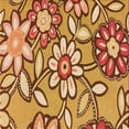 thumbnail image 1 of Ahgly Company Machine Washable Indoor Square Transitional Yellow Orange Area Rugs, 8' Square, 1 of 7