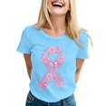 thumbnail image 2 of Women's Graphic Print Crew Neck Tee Lightweight Breathable T-shirt Lovely Active Accomplished, 2 of 4