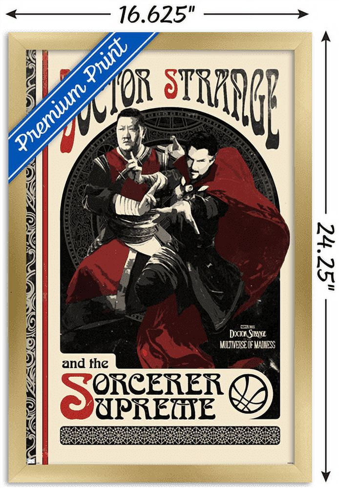 Marvel Doctor Strange in the Multiverse of Madness - Duo Wall Poster, 14.725" x 22.375", Framed