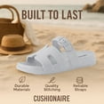 thumbnail image 2 of Cushionaire Orbit Waterproof EVA Womens Sandals -Comfortable Summer Slip On Slides for Women with Adjustable Buckle Strap, 2 of 18