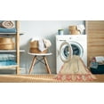 thumbnail image 2 of Ahgly Company Machine Washable Indoor Rectangle Abstract Khaki Gold Area Rugs, 8' x 12', 2 of 7