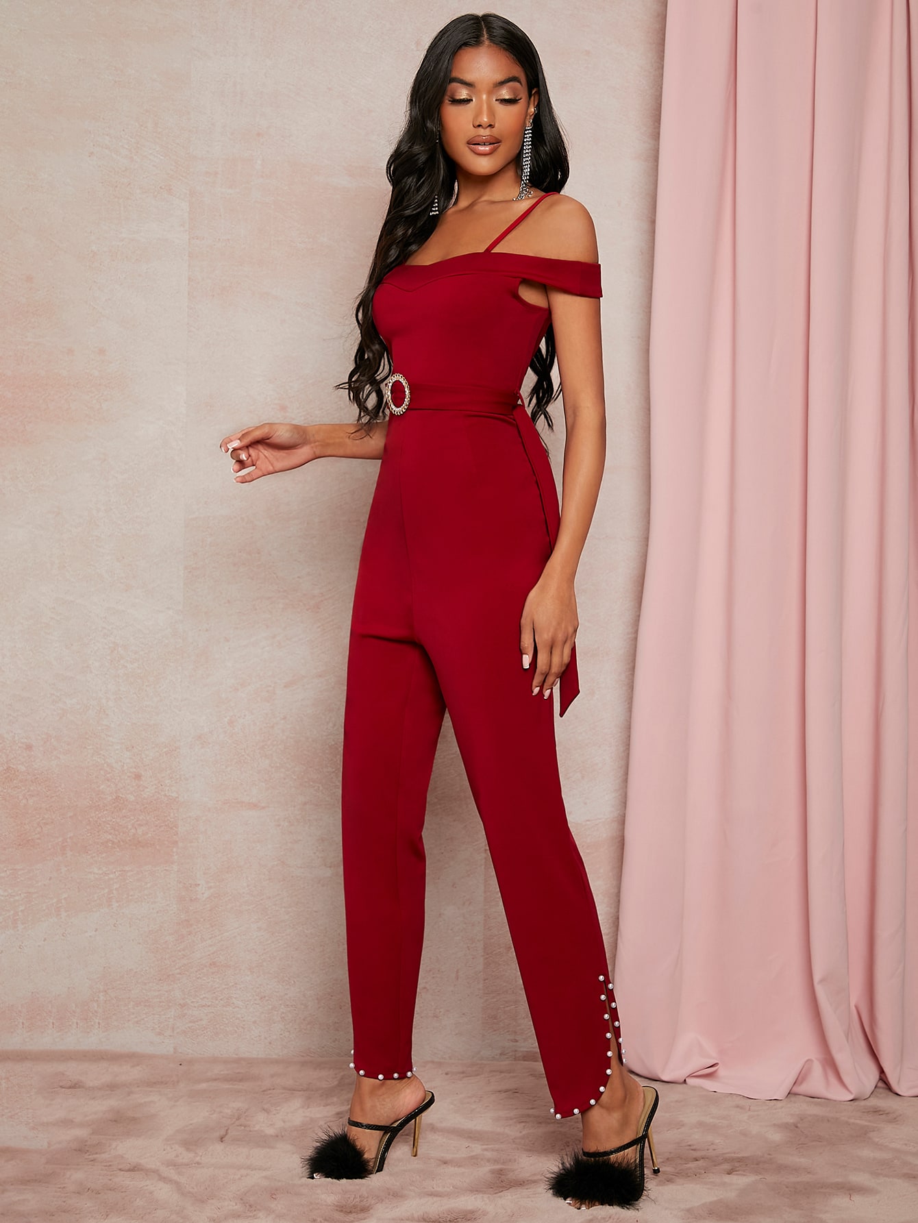 のりこ様専用Ameri CURTAIN SHOULDER ROMPERS minnade-ganbaro.jp