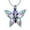 Rainbow, variant on Butterfly Cremation Urn Necklace for Ashes Memorial Keepsake with CZ Pendant Jewelry Women Keepsake Bereavement Gift for A Loss of the Loved One