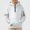 White, variant on HAOTAGS Boys Hooded Sweatshirt (4-15) Soft Warm Long Sleeves Quater Zipper Pockets Sport Hoodie Blue Size 8