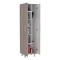 thumbnail image 3 of We Have Furniture Closet Pantry Copenhague, Five Shelves, Light Gray / White Finish, 3 of 5