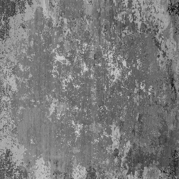 Ahgly Company Indoor Square Oriental Gray Industrial Area Rugs, 6' Square