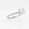 thumbnail image 2 of Ariana Jewel Lab Created Cushion Cut 1.8 Ct Diamond Ring - Wonderful Engagement Wedding Solitaire with Accents Ring for Her - 14k White Gold Plated Ring On Clearance - Christmas Special Gift, 2 of 2