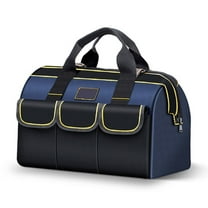 Yauxim Toolkit 13/16/18in Large Capacity Tool Bag Heavy Duty Tool Organizers Oxford Cloth Electrician Bag Waterproof Tool Storage Bag