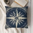 thumbnail image 3 of YINGXI Ocean Theme Blue Pillow Covers,with /// Pattern Coastal Sailing Cushion Covers Nautical Beach Decorative Pillowcases for Sofa/Couch 22x22in, 3 of 5