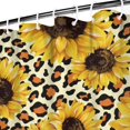 thumbnail image 3 of Waterproof Cute Sunflower Colorful Shower Curtain 72x72 Inch Boho Style Polyester Unique Shower Curtain for Bathroom Hotel Home Decor with 12 Plastic Hooks, 3 of 5