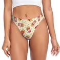thumbnail image 1 of Fotbe Cartoon Popcorn Tanga Sin Costuras para Mujer con Estampado – Panties Invisibles, Transpirables y Cómodos para Uso Diario-Large, 1 of 6