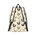 thumbnail image 3 of Daiia Chicken Cartoon Vintage Canvas Backpack for Men and Women ,Hiking Backpack,Travel Laptop Bag for School,Large Capacity Backpack, 3 of 7