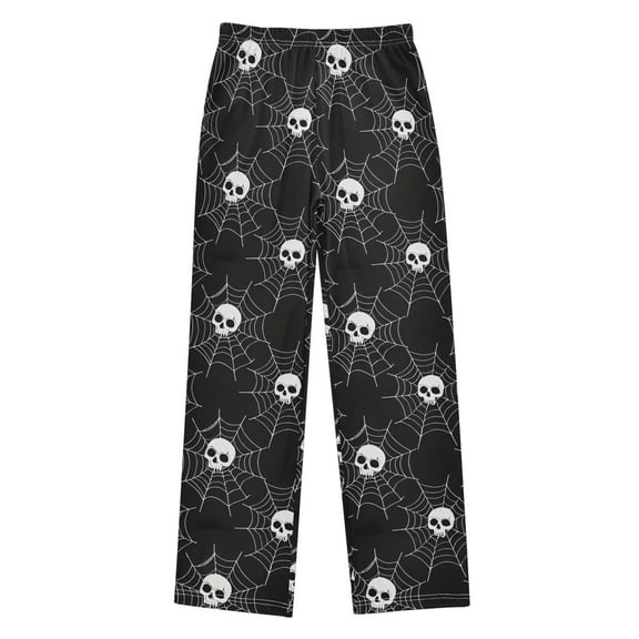 joogoo Skull in Web Pajama Pants Pj Bottoms Sleepwear Lounge L
