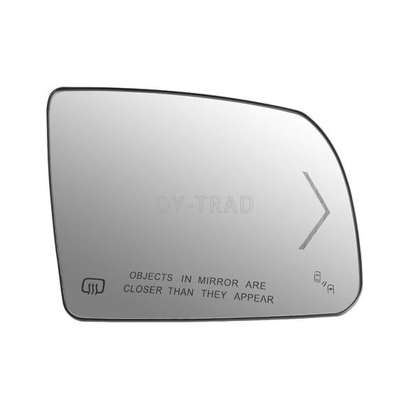 Heated Mirror Glass Right Passenger Side with BSM for TOYOTA TUNDRA 2014-2017