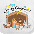 thumbnail image 4 of Inktastic Merry Christmas Cute Nativity Scene Boys or Girls Baby Bib, 4 of 4