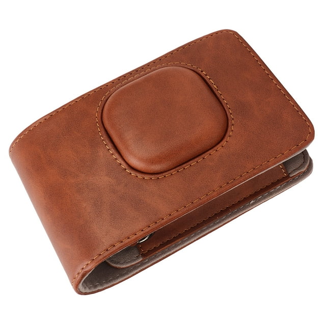 Estuche para cámara instantánea Bling Bling de piel sintética con correa de hombro ajustable 110 cm y cierre magnético para Fuji Mini LiPlay