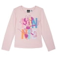 thumbnail image 2 of Disney Minnie Mouse Little Girls' Long Sleeve Tee and Sequin Skirt Set Pastel Pink, 2 of 6