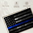 thumbnail image 6 of Elephant Stock Police Flag Wall Art - Horizontal Canvas Wall Art - Dining Room Wall Decor - Our America Canvas - Black And Gray Decor - 12" x 8", 6 of 8