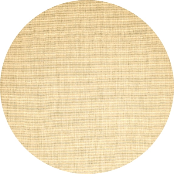 Ahgly Company Indoor Round Abstract Brown Contemporary Area Rugs, 7' Round