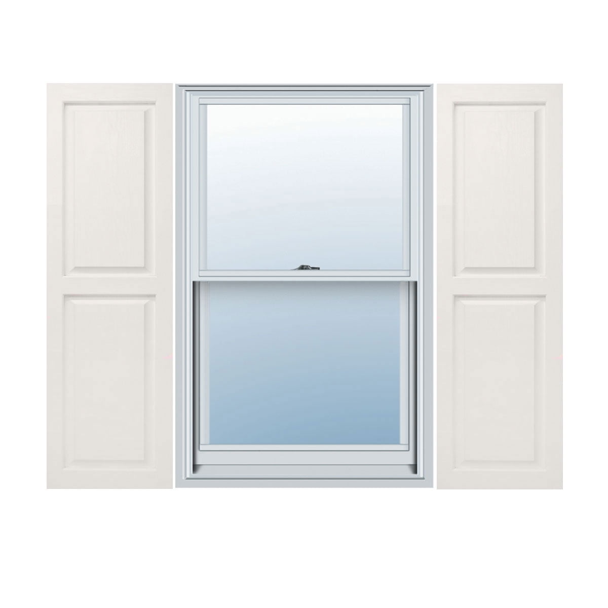 Grey 14 x 62 Builders Choice Vinyl Open Louver Window Shutters Per Pair w//Shutter Spikes /& Screws