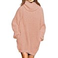thumbnail image 1 of LAICAIW Robe Chandail Longue Ample à Col Roulé Oversize pour Femmes, 1 of 7