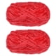 thumbnail image 1 of 2 Ovillos Terciopelo Hilo Chenille Hilo 2x100g/7.1oz 174 Yardas Total Longitud #6 Súper Voluminosa Poliéster Suave Manta Hilo para Tejer Bolsa Bufanda, Rojo, 1 of 7