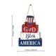 thumbnail image 3 of Letrero de Pared Patriótico de Madera para La Decoración Del 4 de Julio: Letras "America" con Efecto Desgastado y Sombrero Del Tío Sam, Colgador de Cuerda de Yute para Uso En Interiores o Exteriores, 3 of 7