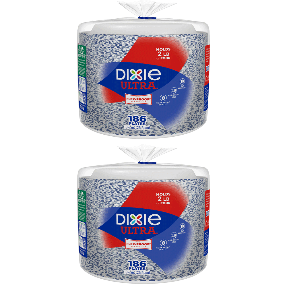 Dixie Ultra Paper Plates, Heavyweight, 10 1/16" , 372 ct.