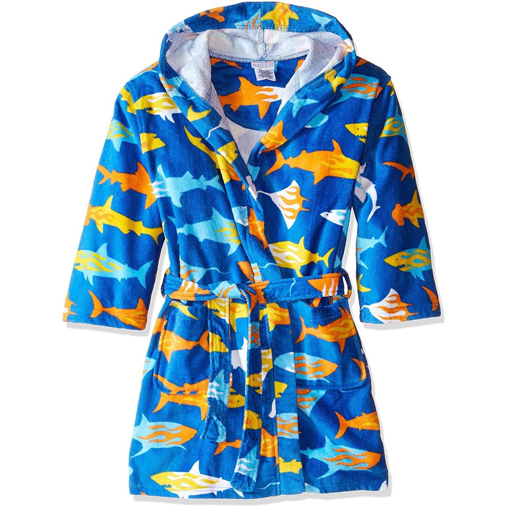 Komar Kids Komar Kids Boys Bath Robe Cover Up Cotton Hooded Terry