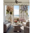 thumbnail image 4 of Spring Hydrangea Floral Blackout Curtains 84 Inches Long for Bedroom, Vintage Botanical Flowers Thermal Insulated Room Darkening Black Out Window Curtain Panels Grommet Drapes for Living Room, 4 of 8