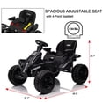 thumbnail image 4 of FINITO Kids Ride On UTV 24V with 4 EVA Wheels Electric Powered Off-road Vehicle Toy with Remote Control for Boys Girls Age 3+ Adjustable Seat, Black, 4 of 12