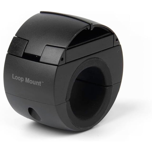 Loop - Universal Bike Phone Mount - Black, 360° Rotating Metal Handlebar Mount