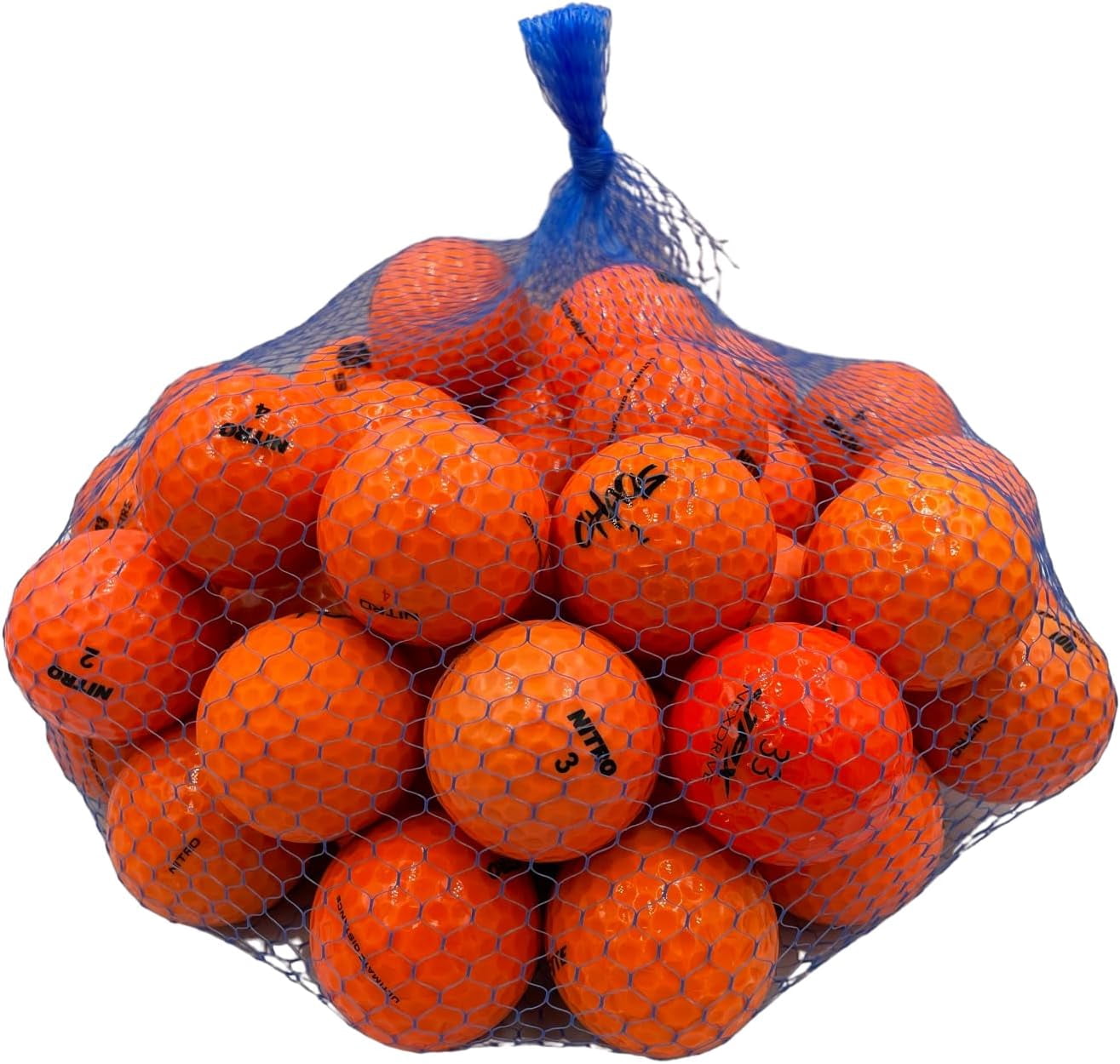 Golf Ball Planet - 50 Pack Orange Recycled Golf Balls (4A / Near Mint)