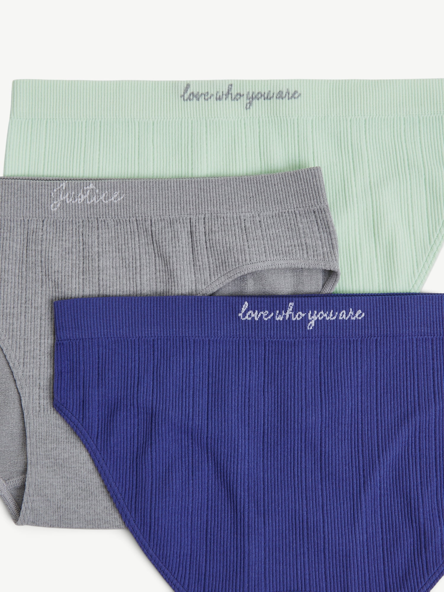 Justice Girls Seamless Bikini Undies, 5-Pack, Sizes 6-16