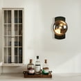 thumbnail image 3 of Smoked Luster Veining Globe Wall Sconce , Exterior Wall Lights , Outdoor Wall Lamp, 3 of 13