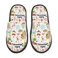 thumbnail image 1 of Fotbe Hello Summer Pantuflas Peludas para Mujer con Estampado, Zapatillas de Peluche, Zapatos de Invierno para Casa, Uso Interior y Exterior-Large, 1 of 8