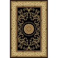 thumbnail image 1 of Radici 1419-1322-BLACK Noble Rectangular Black Traditional Italy Area Rug, 7 ft. 9 in. W x 9 ft. 6 in. H, 1 of 4