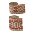 thumbnail image 4 of 5 Meters/ 5.5 Yds Jacquard Decorative Craft Ribbon Woven jacquards Trim Wide Woven Border Ribbon Sew Embroidered 8cm, 4 of 9