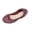 Wine, variant on Women Flats Shoes Soft Canvas Upper Slip On Ballerinas Breathable Lightweight Shoes For Daily Walking Wear ,Us Size:8