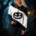 thumbnail image 6 of Godom Women's Halloween Hoodie Cute Ghost Graphic Sweatshirts Funny Pumpkin Face Tops Long Sleeve Hoodies 2025, 6 of 6